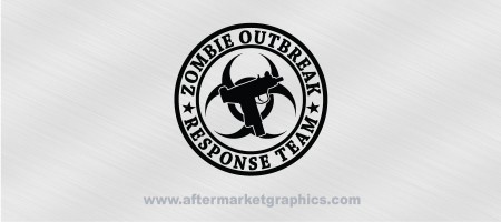 Zombie Outbreak Response Team Uzi Decal